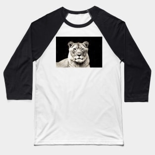 Monochrome | Black and White Series : The Lioness Baseball T-Shirt